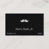 Carte De Visite Moustache gris-clair (Devant)