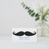 Carte De Visite Moustache noire Bizcard (Debout devant)
