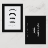 Carte De Visite Moustaches à vendre Chubby vertical (Devant / Derrière)