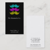 Carte De Visite Moustaches de CMY (style d'impression (Devant / Derrière)