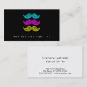 Carte De Visite Moustaches de CMY (style d'impression (Devant / Derrière)