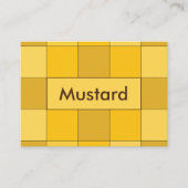 Carte De Visite Moustard jaune (Devant)