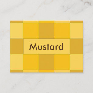 Carte De Visite Moustard jaune