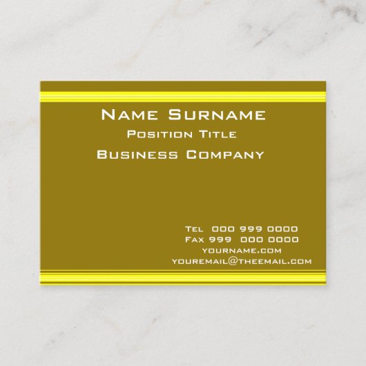 Carte de visite Moutarde (Devant)