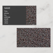 Carte De Visite Moutarde noire (Devant / Derrière)