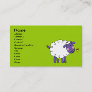 Carte De Visite Moutons laineux