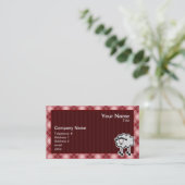 Carte De Visite Moutons rouges de plaid (Debout devant)
