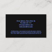 Carte De Visite Mouvement physiothérapeute et restauration des fon (Dos)