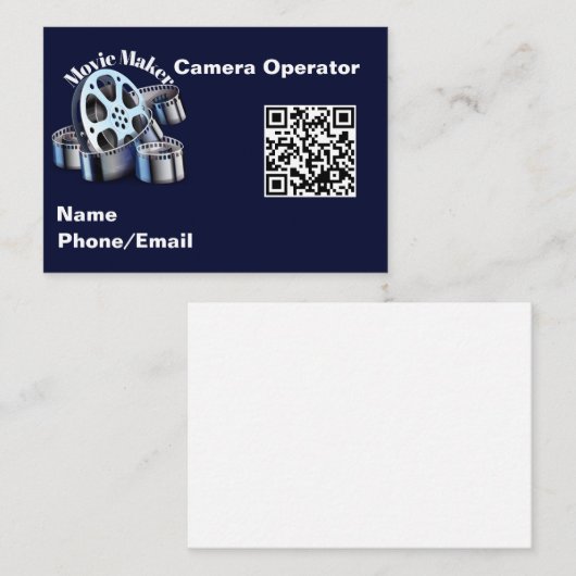 Carte de visite Movie Maker (Devant / Derrière)
