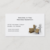 Carte de visite Moving Co. (Dos)