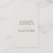 Carte de visite Moving Company (Dos)