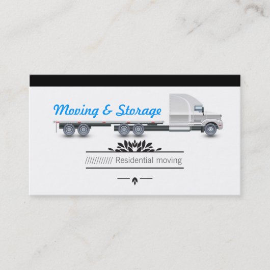 Carte De Visite Moving et Storage (Devant)