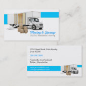 Carte De Visite Moving et Storage (Devant / Derrière)