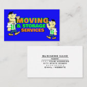Carte De Visite Moving & Storage Company Full Service Professionne (Devant / Derrière)