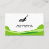 Carte De Visite Mowing and Landscaping Business Card (Dos)