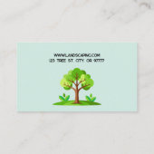 Carte De Visite Mowing and Landscaping Business Card (Dos)