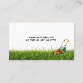 Carte De Visite Mowing and Landscaping Business Card (Dos)