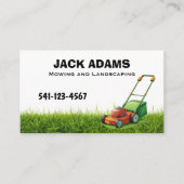 Carte De Visite Mowing and Landscaping Business Card (Devant)