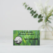 Carte De Visite Mowing and Landscaping Business Card (Debout devant)