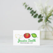 Carte De Visite Mozzarella Tomato Basil Italien Cuisine alimentair (Debout devant)