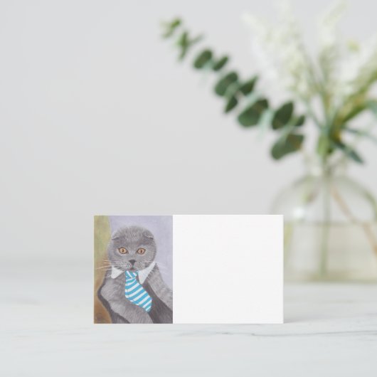 CARTE DE VISITE MR CAT (Debout devant)