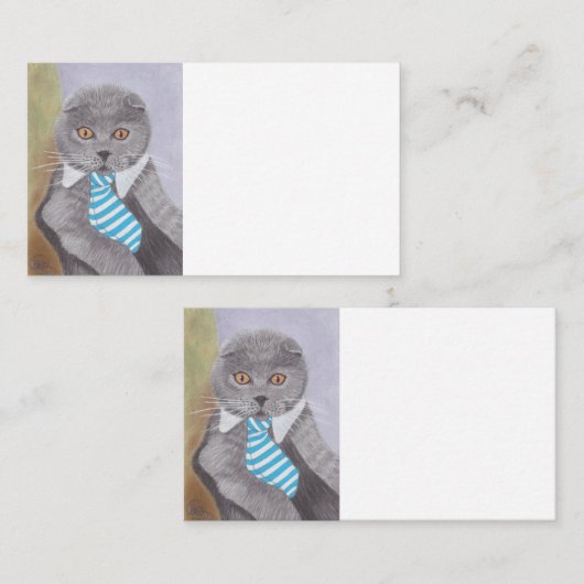 CARTE DE VISITE MR CAT (Devant / Derrière)