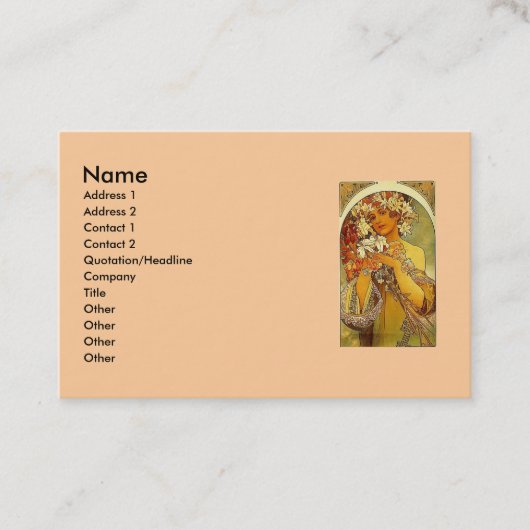 Carte De Visite Mucha (Devant)