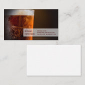 Carte De Visite Mug de bière à froid | Restaurateur (Devant / Derrière)