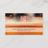 Carte De Visite Mug de bière congelée | Condensation en verre (Dos)