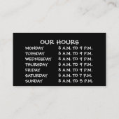 Carte De Visite Mug de café rouge (Dos)