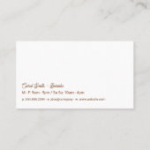 Carte De Visite Mug en céramique de café (Dos)