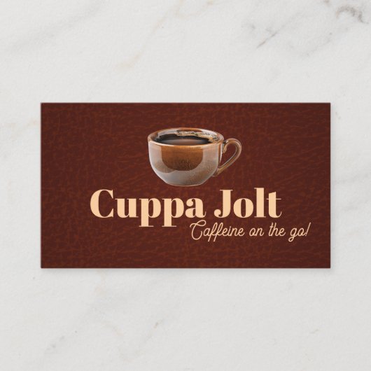 Carte De Visite Mug en céramique de café (Devant)