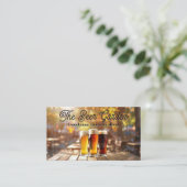 Carte De Visite Mugs de bière à la mousse | Restaurant extérieur (Debout devant)