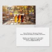 Carte De Visite Mugs de bière à la mousse | Restaurant extérieur (Devant / Derrière)