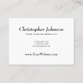 Carte De Visite Mule Deer Buck & Doe Monogramme (Dos)