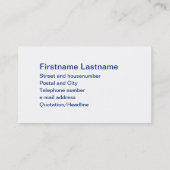 Carte De Visite Mullet, n'importe qui peut être cool mais génial.. (Dos)