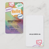 Carte De Visite Multi Langue | Communications (Devant / Derrière)