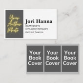 Carte de visite multi-livres de l'auteur personnal (Devant / Derrière)