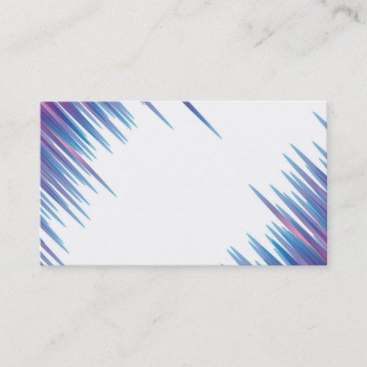 Carte de visite multicolore (Devant)