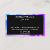 Carte de visite multicolore professionnelle (Dos)