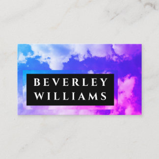 Carte de visite multicolore professionnelle