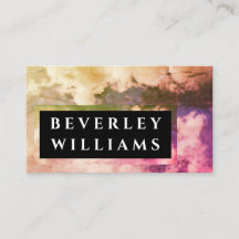 Carte de visite multicolore professionnelle