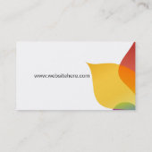 Carte de visite multicolore vibrant (Dos)