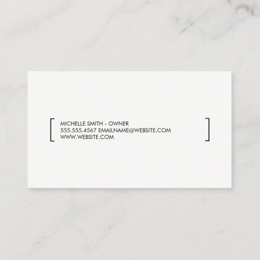 Carte De Visite Multimédia (Dos)