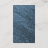 Carte De Visite Mur Bleu Vertical Design Unique (Dos)