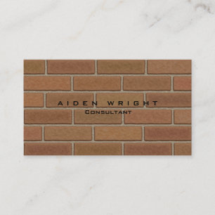 Carte De Visite Mur Brun Attrayant Minimaliste Moderne Élégant