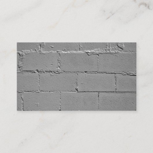 Carte De Visite Mur de blocs de ciment (Devant)