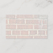 Carte De Visite Mur de brique crasseux texturé (Dos)