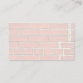 Carte De Visite Mur de brique rouge réparé (Dos)