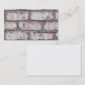 Carte De Visite Mur de briques blanchi (Devant / Derrière)